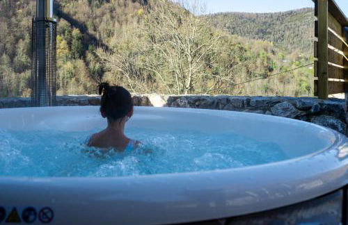 Chalet Le René-Sens - 5 pers - Grande terrasse - bain nordique SPA - Piscine - Foto 32