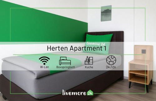 Livemore24 Apartment 1 in Herten 24-7 Check-In - Foto 1