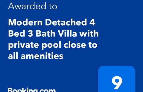 Modern Detached 4 Bed 3 Bath Villa with private pool close to all amenities - Foto 7