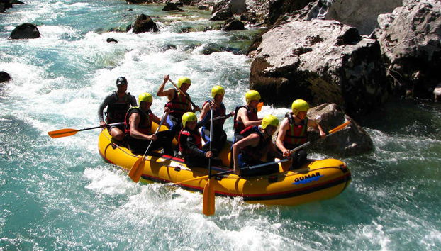Rafting sur la rivière Isonzo