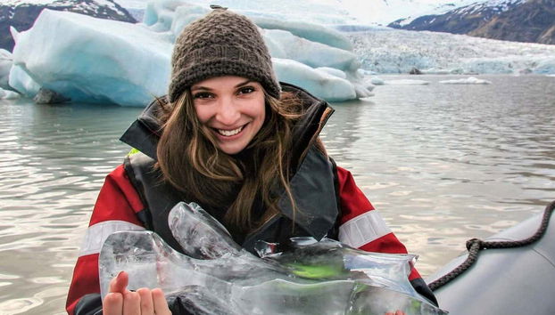 Enjoying the boat trip