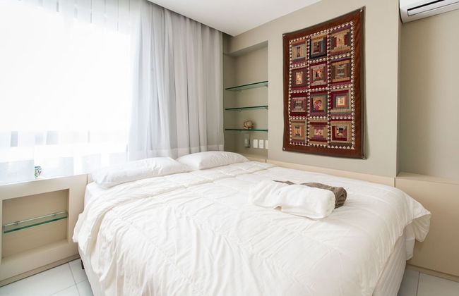 Excelente flat em Setúbal, Boa Viagem 1Q 3 pessoas. Conforto e ótima localização PM805 - Photo 2