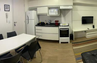 709- Apartamento Decorado Encantador, mobiliado, amplo, cozinha completa, Excelente localização no Rebouças - Foto 7