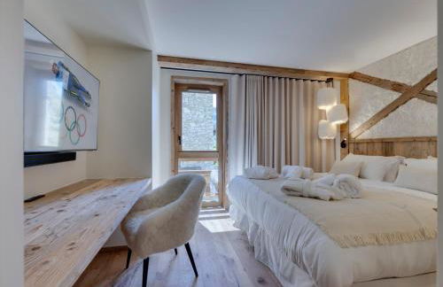 Appartement duplex à Val d'Isère, sauna, cheminée, 4 chambres en suite, parking, pour 8 personnes - FR-1-567-123 - Foto 17