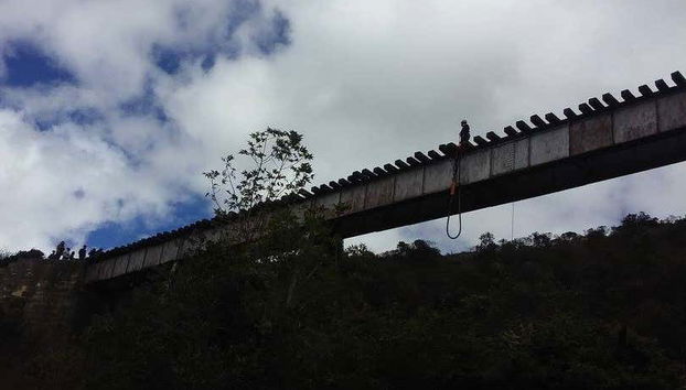 Puente de Suesca, de onde saltaremos