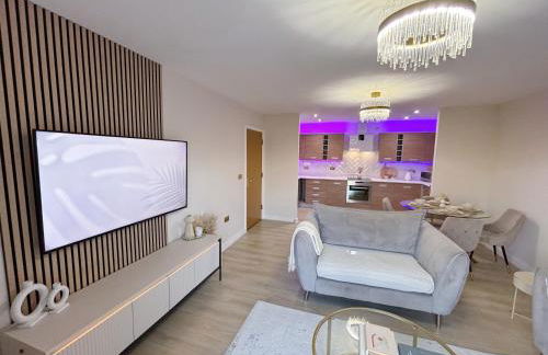 Luxury 2 bedroom Leeds City Apartment with Free parking & Jacuzzi bath - Foto 34