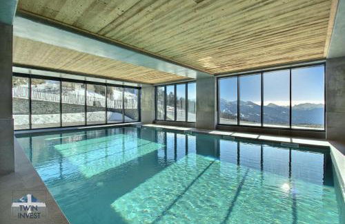 ARC 1600, LE RIDGE, Appartement 10 personnes Duplex Vue Montagne - ski aux pieds - Sauna, Hammam, Piscine, Salle de salle de sport-fitness - Foto 43