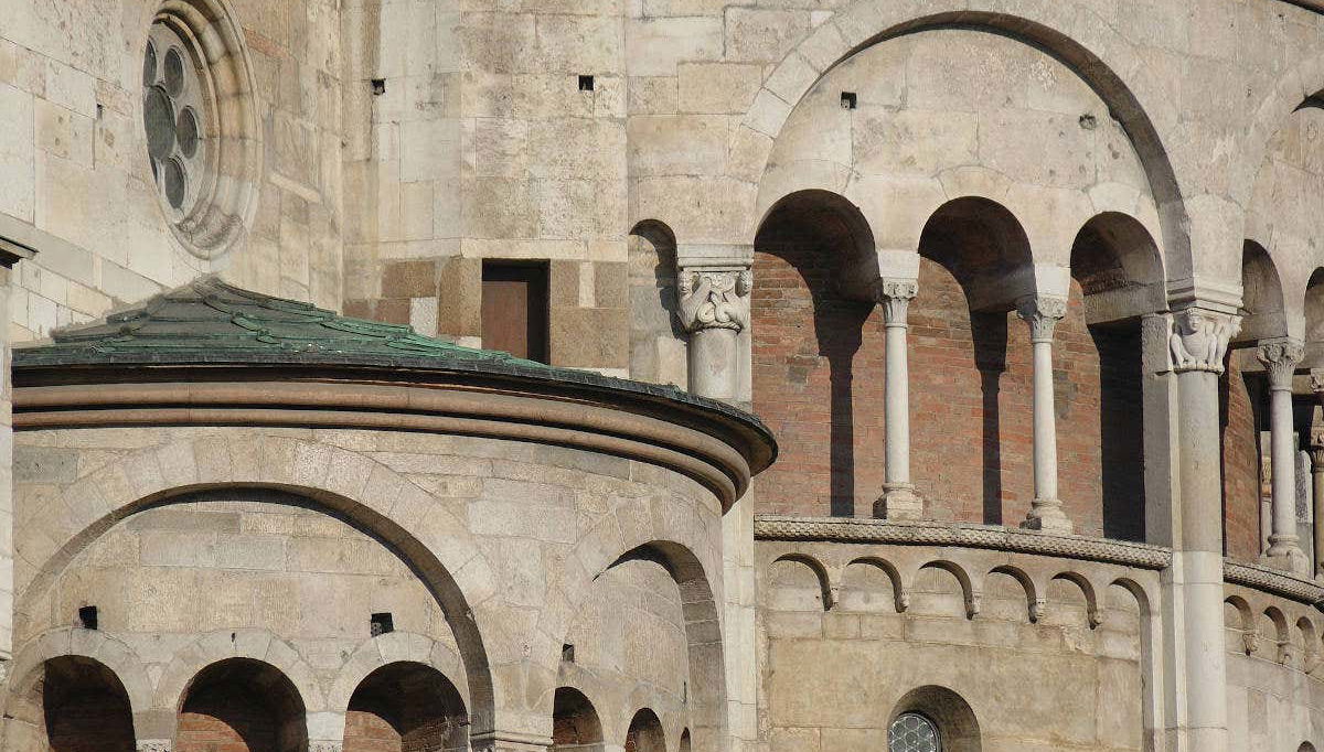 Particolare della cattedrale di Modena