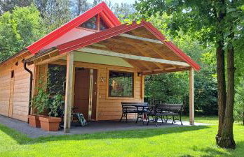 Domki przy jeziorze z prywatną plażą w Borach Tucholskich Pensjonat Alicja wczasy z dziećmi nowe luksusowe domki na skraju jeziora i lasu - Foto 30