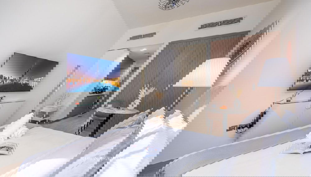 Large Balcony Studio 10mins From Dubai Mall - Foto 1, Habitación