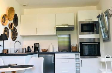 Bel Air Studios-Terrasse couverte-Jardinet-Vue Pont de Normandie-Parking privé - Foto 15