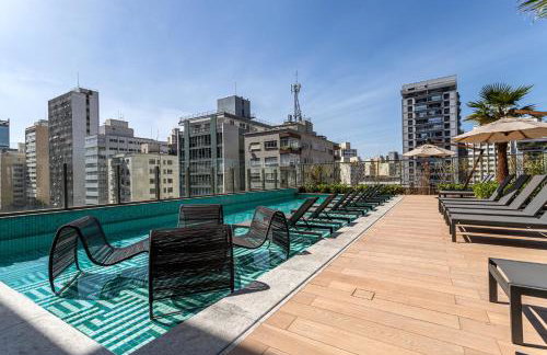 Ayra Higienópolis - Apartamentos mobiliados com excelente vista e localização - Foto 55