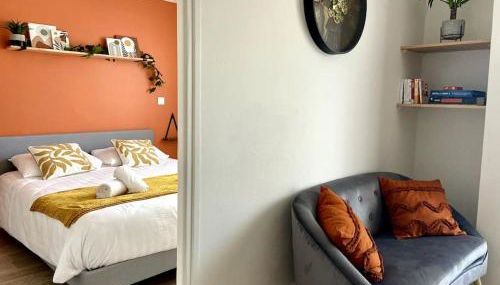 Le TerraBreizh, T2 cosy et confort avec parking privé, balcon et fibre - Foto 3