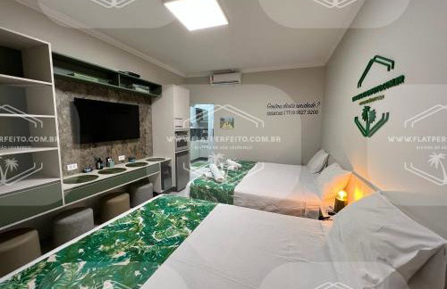 Flat Perfeito Flat Amarilis em Riviera São Lourenço com café da manhã e enxoval completo toalhas praia e piscina com trocas - Foto 17