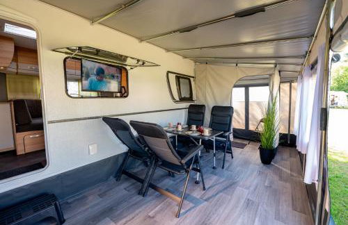 Gemütliche Unterkunft mit Top-Ausstatung und Vorzelt im Heide Resort Brüggen - Foto 17