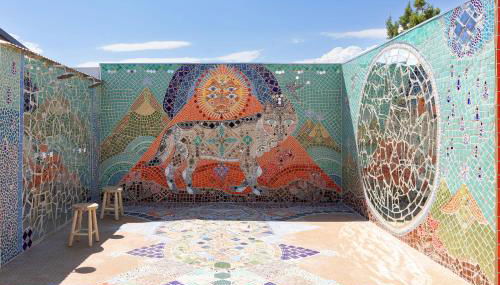 Modern Mosaics- Joshua Tree Chef Home On Hill Spa - Foto 2