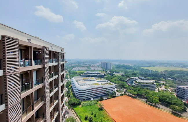High Floor And Cozy Studio Room At Sky House Bsd Apartment - Foto 14