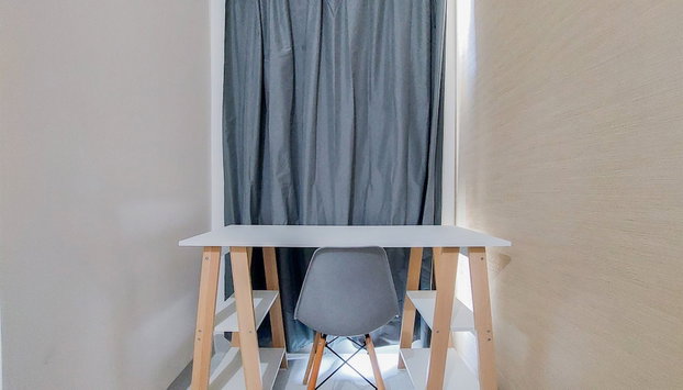 Homey And Cozy Studio Akasa Pure Living Bsd Apartment - Foto 2, Habitación