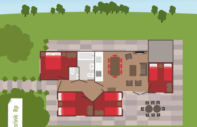 Bungalow in Netherlands With Garden Terrace - Foto 12