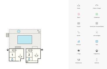 VillaBlu1 Doppelhaushälfte Seaview, Pool - Foto 25