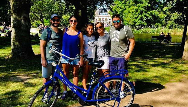 Family photo on the route