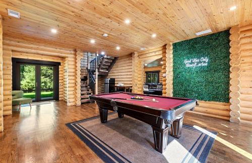 Log House Chalet, Volleyball field, Sauna, Hot Tub - Foto 48