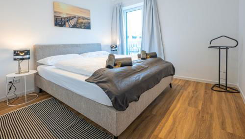 Captain's Nest - Stilvoll und modern, zentral in Hafennähe, inkl 2 Parkmöglichkeiten, 4 Schlafbereiche, 2 WCs, Arbeitsplatz, kleiner Balkon - Foto 5, soundproof, towels, heating