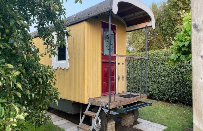 Gypsy Caravan in Weideblick With Farm Animals - Foto 8