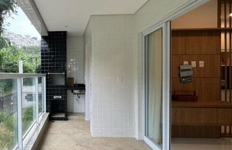 Apartamento novo a 350 m da praia das Toninhas em Ubatuba - 2 dormitórios sendo 1 suite, piscina, varanda gourmet com churrasqueira, ar condicionado, cozinha completa, garagem privativa - Foto 23