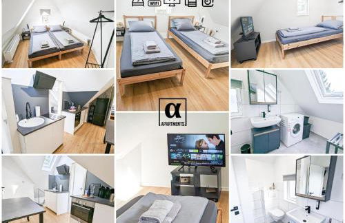 ALFA Stuttgart 3BR 5 Beds Netflix INET EBK Wasen Apartment nahe Daimler l Bathroom l Kitchen l WIFI & SmartTV l 3 Zimmer 5 Betten l Küche l Duschbad - Foto 1