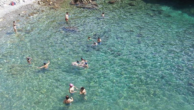 Excursión a la isla de Tabarca y el palmeral de Elche - Foto 3, Disfrutando de un baño