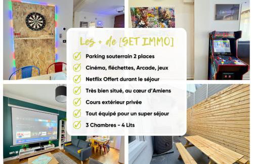 Maison 3ch - Cinéma - Game Room - Parking - Gare - Foto 2