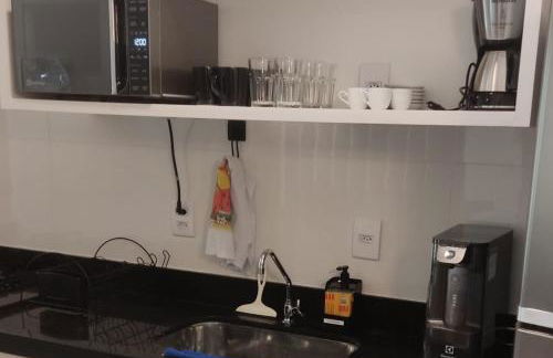 Apartamento novo a 350 m da praia das Toninhas em Ubatuba - 2 dormitórios sendo 1 suite, piscina, varanda gourmet com churrasqueira, ar condicionado, cozinha completa, garagem privativa - Foto 61