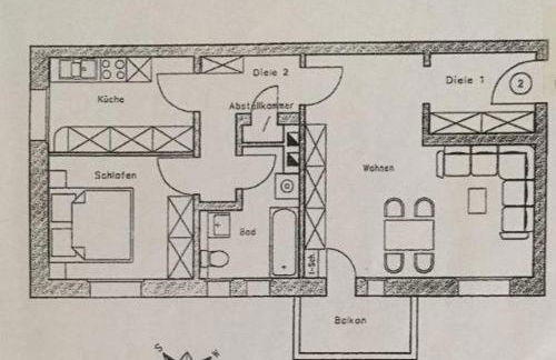 Ferienwohnung Tapetenwechsel -Balkon- - Foto 11