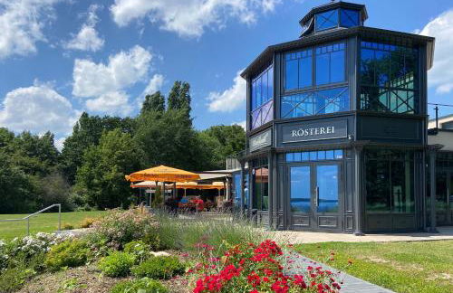 8 Personen Ferienhaus ,,Seegelblick" am Goitzschesee, erste Reihe am Strand mit Sauna, Whirlpool, Kamin, Wallbox & SUP - Foto 53