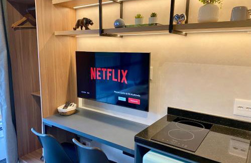 Studio 509 - Lindo studio ao lado do metro e shopping com Alexa - Foto 4