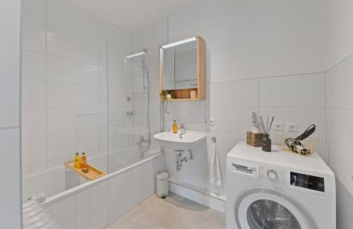 Roomfall Apartment am Kurpark mit TG & Wifi & Balkon - Foto 5