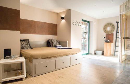 Blockbohlen HolzHaus mit Sauna, Outdoor Jacuzzi und BadeTeich - Foto 16