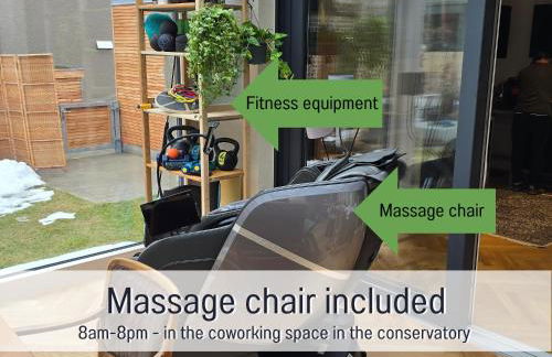 Baham-Apartment Nuernberg - including hot tub, sauna, massage chair, roof terrace, barbecue - metro 15 min, exhibition center 8 min walk - Foto 23