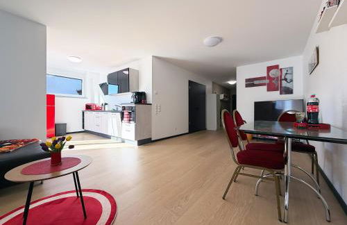 bonquartier - Design Apartment mit Balkon, Arbeitsplatz und Parkplatz - Foto 9