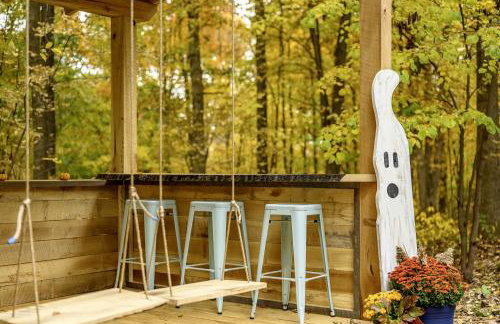 Impressive Log Cabin with Fireplace, Fire Pit and Hot-tub in Unionville, Indiana - Foto 43