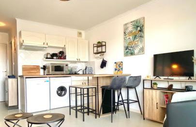 Studio DUNES de NALA avec balcon vue Dunes et latérale Mer pour 4 pers 100m plage wifi ménage compris - Foto 9