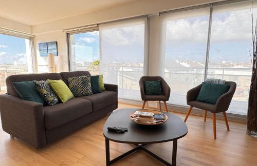 Appt 4 pers, centre-ville tout à pieds, plage 300m, aperçu mer, très calme parking privé, possibilité garage et location vélos électriques - Foto 23