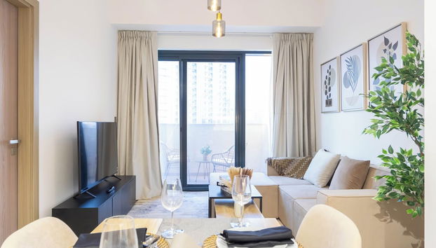 Classic 1BR In Azizi Riviera Meydan - Foto 4, Zona de estar