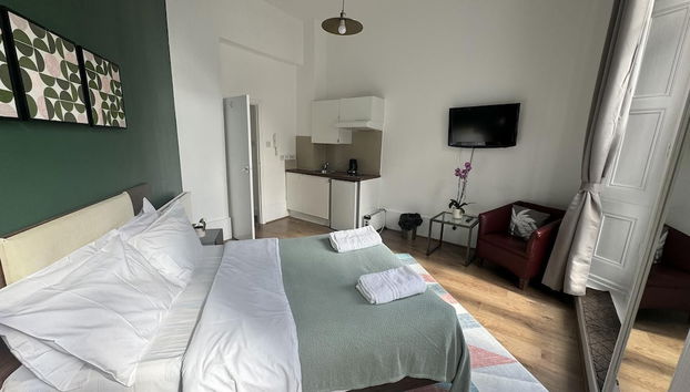 Charming Large Studio Apartment With Balcony - Foto 4, Habitación