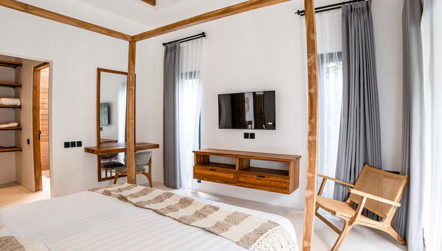 Hutan Villa by EVDEkimi - 2BR Nature lovers stay with Outdoor bath and Pool - Foto 5, Habitación