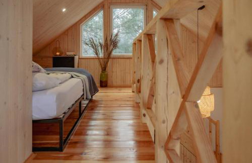 Zielony domek nad Marychą w Budwieć - Foto 26