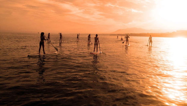 Watching the sun set over the Costa del Sol