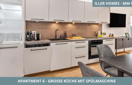 Iller Homes Memmingen - Moderne Fewos mit Terrasse für bis zu 7 Pers mit Parkplätzen - Foto 48