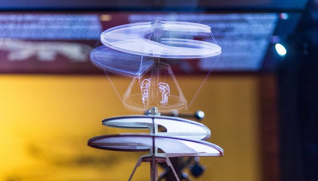Leonardo da Vinci Museum: the Universal Genius and His Works - Photo 3, Hologram of Leonardo da Vinci's Aerial Screw